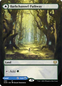 Barkchannel Pathway // Tidechannel Pathway Kaldheim Alternate Art